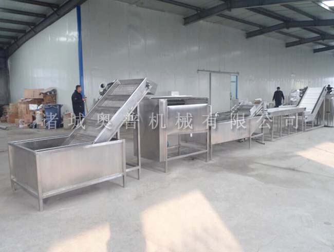 Fruit and vegetable spray cleaning machine